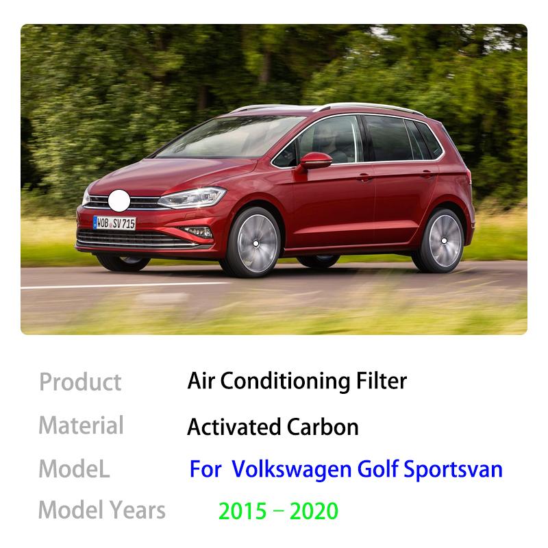 Air Conditioning Filter For Volkswagen VW Golf Sportsvan 2015 2016 2017 2018 2019 2020 5QD819653A Activated Carbon Car Gadgets