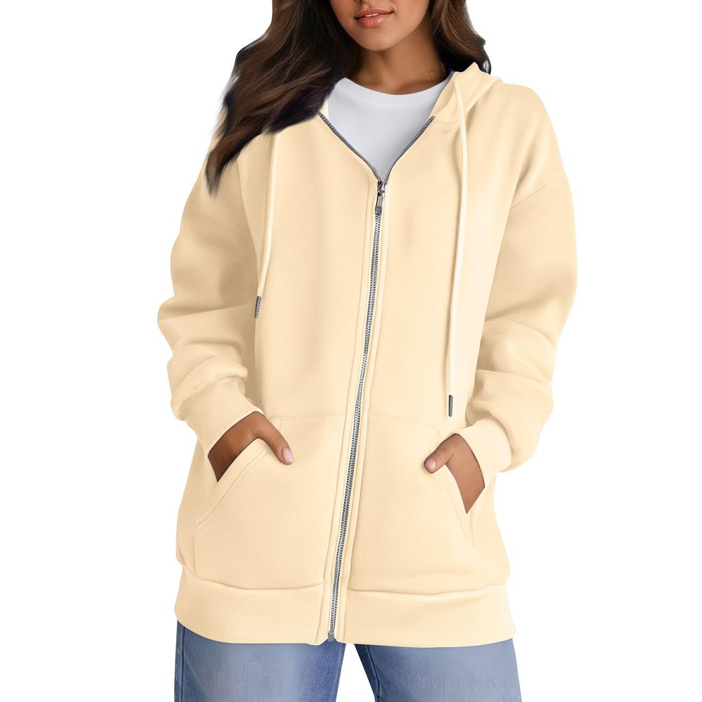 Jachete Hanorace cu Fermoar Complet pentru Femei Toamnă Mânecă Lungă Hanorace Hanorace pentru Femei