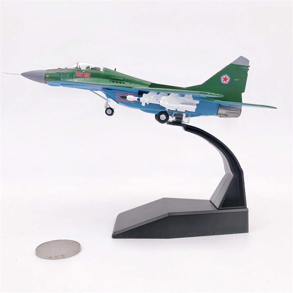 

1/100 MIG-29 Fighter Diecast Model Aircraft with Dispaly Stand Home Decor