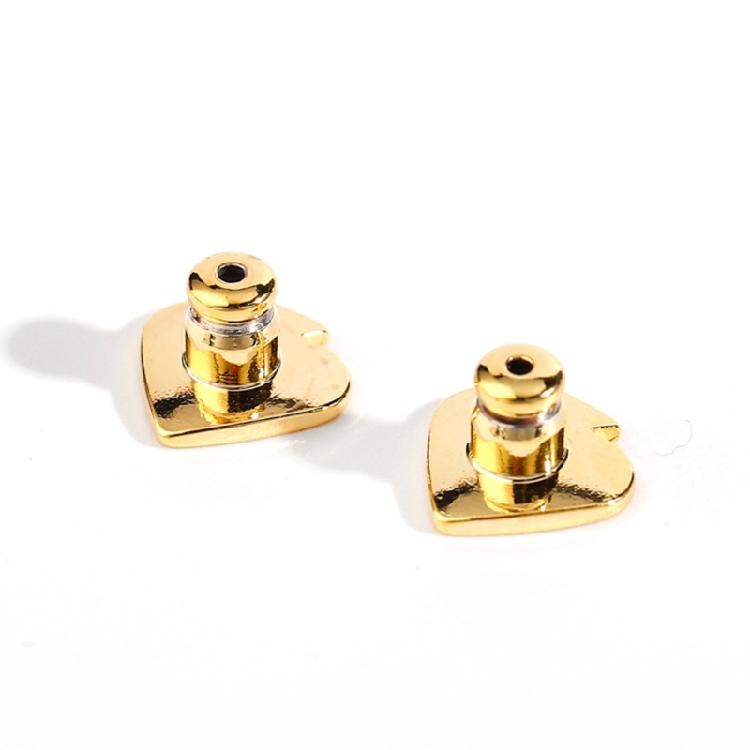 4 Pieces Safe Lock Earring Backs Locking Earring Backs Earring Plugs Heart Shaped Earring Backs Ear Jewelry Accessories
