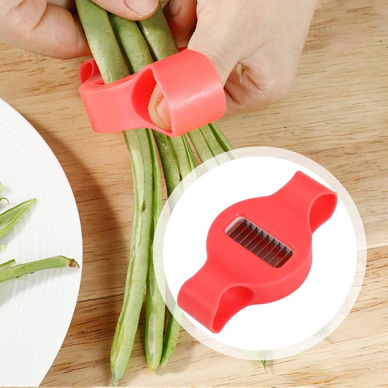 Long Bean Shredder Green Bean Frencher Tool Stainless Steel Shredder Stringer Kitchen Tool Stainless Stee For Long Beans Round