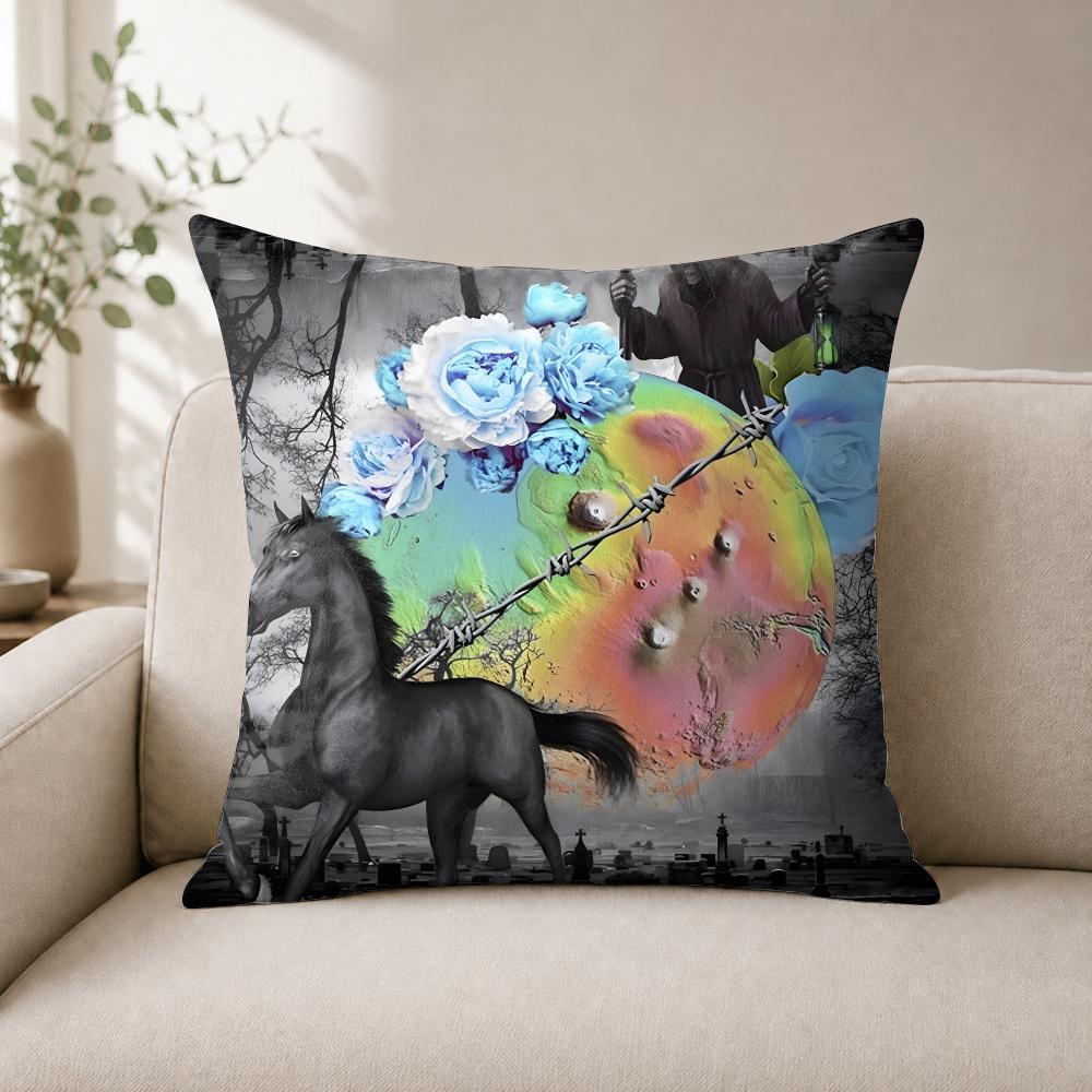 Rapper Singer Ddestroy Lonely Cushion Cover Wrinkleresistant Short Plush Cushion Covers Breathable Machinewashable