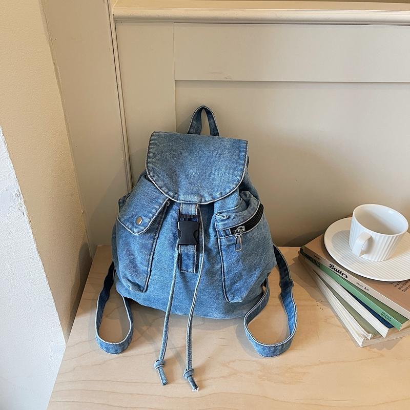 Denim Rucksack Große Kapazität Schüler Klassen Schultasche
