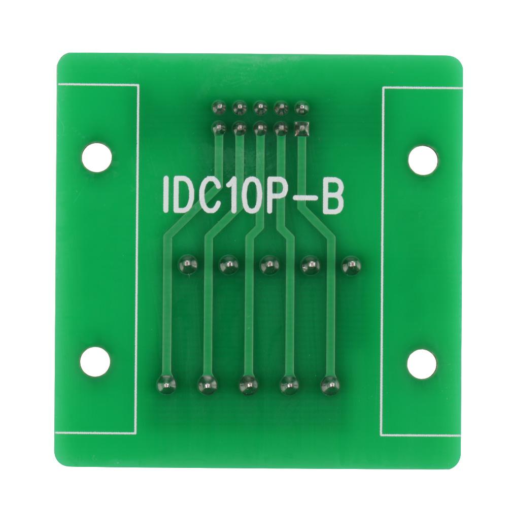 IDC10P 10-poliger Stiftleisten-Breakout-Board-Klemmenblock-Steckverbinder SPS-Schnittstelle mit Halterung