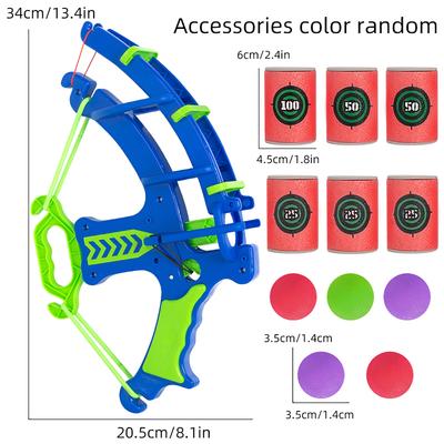 Țintă dart board arc și săgeată, catapultă copii interactivă părinte-copil interior și exterior tir, aruncare bile lipicioase