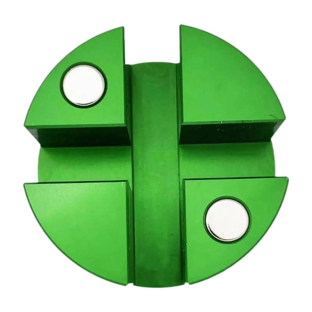 Universal Magnetic Slotted Jack Pad Repair Parts Aluminum Alloy Lightweight Accessory Sturdy Dia 2inch Disk Floor Jack Adapter
