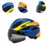 Bike Helmet Outdoor Adjustable Fit Comfort Men Women Biker Removable Goggles Shockproof Lightweight Cyclist Helmet Cycling Gear