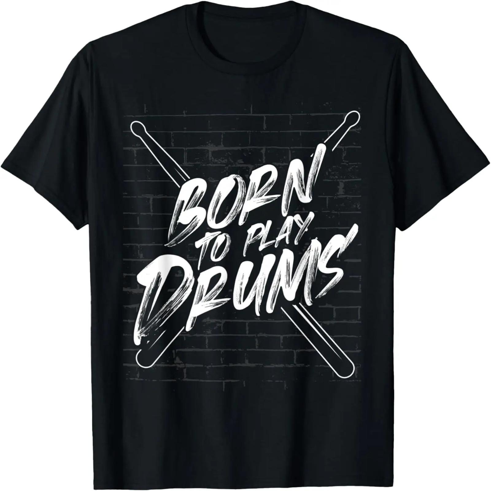 I Destroy Silence Drums T-Shirt Funny Drummer Tee S