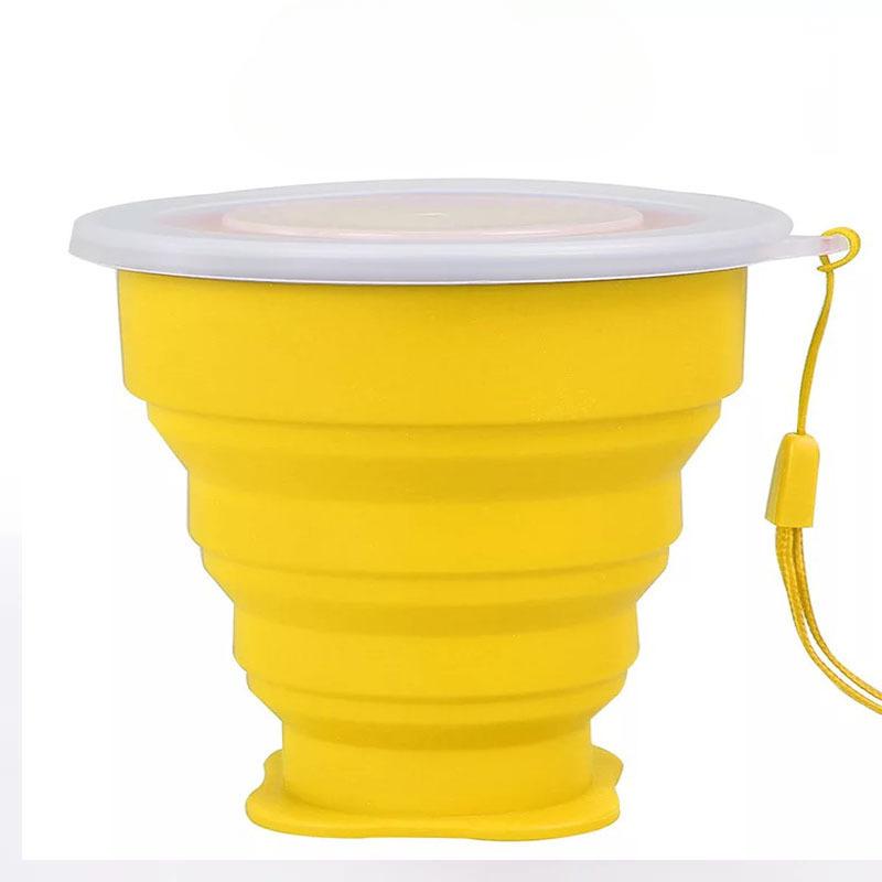 Outdoor Portable Silicone Folding Cups Multi-Functional Telescopic Water Cup Candy Color Silicone Water Bottle Coffee Tumbler