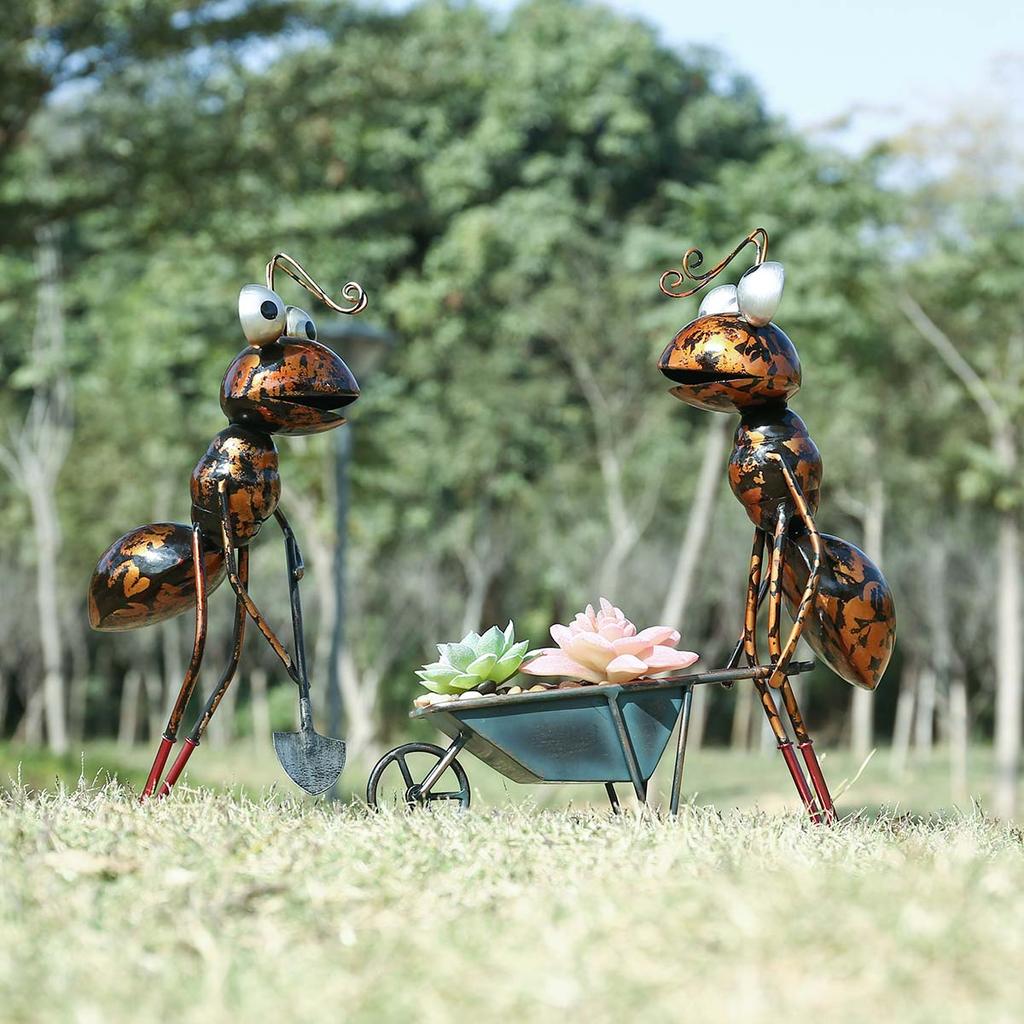 Ants Sculpture Cartoon Ants Garden Desktop Decoration for   Flower Pots