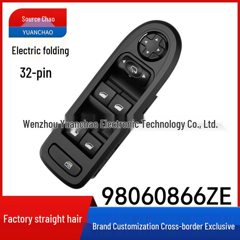 

Citroen 408 Window Control Button 98060866ZE, 32-pin, with Folding Function Electric Control