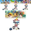 Paw Patrol Toy Set For Kids With Pullbackpolice Cars And Figures For Children Playtime