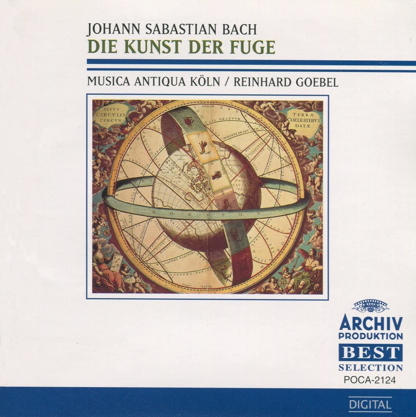

CD JOHANN SEBASTIAN BACH, MUSICA ANTIQ - Die Kunst Der Fuge POCA2124 Archiv Produkti 1992 Japan ObiClassical Used