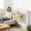 Wall Mounted Drying Rack for Radiator Heater Heavy Duty Space Saving Towel Hanger Laundry Clothes Airer for Bedroom Dorm