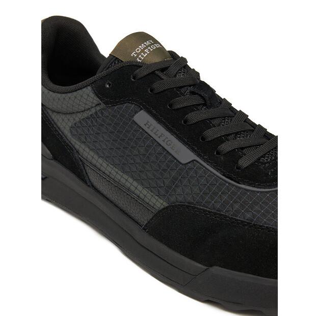 Мужские кроссовки Tommy Hilfiger Retro runner seasonal fm0fm05328 чёрные