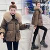 Loose cotton clothes winter clothes 2025 fashion big fur collar new cotton clothes women's autumn and winter padded jackets foreign short jackets