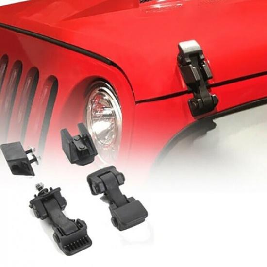 Hood Latch Hood Lock Catch Hood Latches Catch Kit for Jeep Wrangler TJ 1997-2006