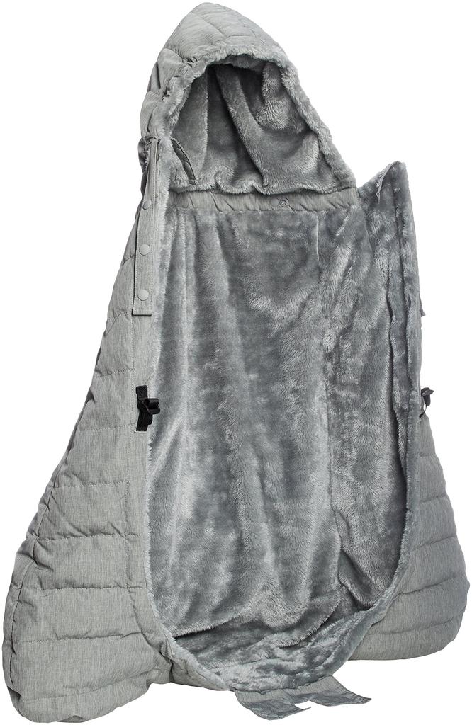 BABYHOPPER Ergo Winter Multiple Down Cover, 90% Down Baby Carrier Cover, Gray, Stroller Compatible, CKBH04012