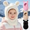 Kinderen Winter Warm Gebreide Set Pompon Muts Sjaal Handschoenen 3-Delige Set Of Enkele Muts Winddicht Oorbescherming Voor Jongens Meisjes Koud Weer Buiten