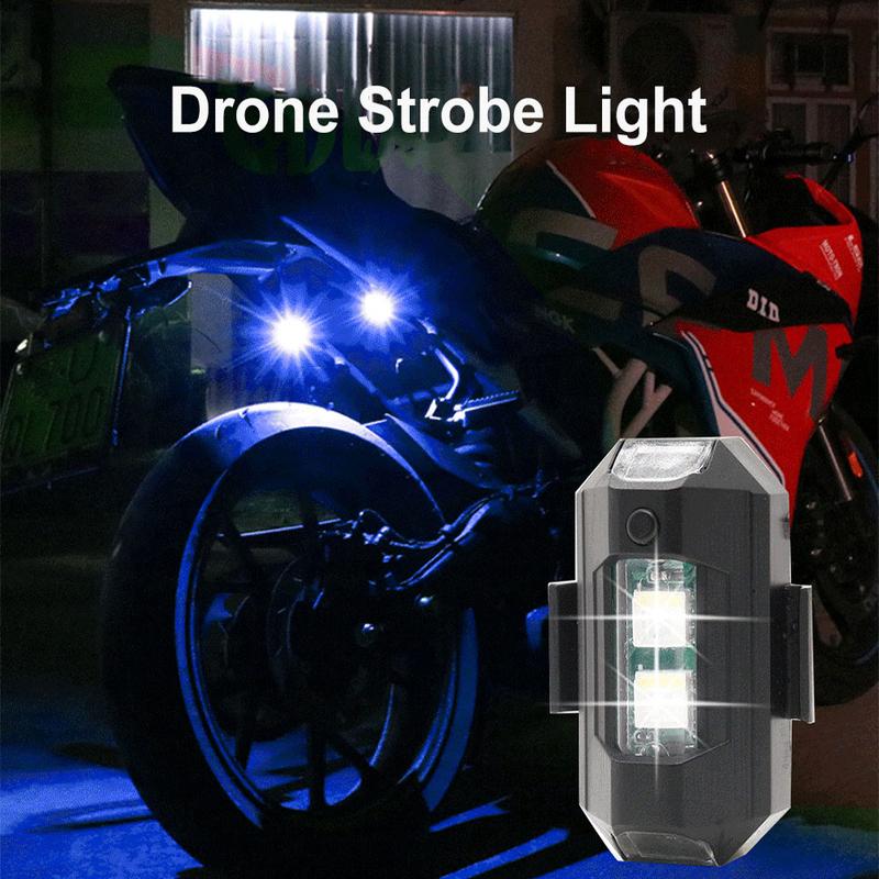 Motorcycle LED RGB Warning Light For Car Universal FPV RC Drone With Strobe Lights RGB Tail Light Mini Signal Lamp Safety Lights