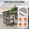 5 Pieces Patio Dining Set, Outdoor Square Furniture Table and Chairs, All Weather Garden Furniture Table Sets, HIPS Small Patio Conversation Set, For