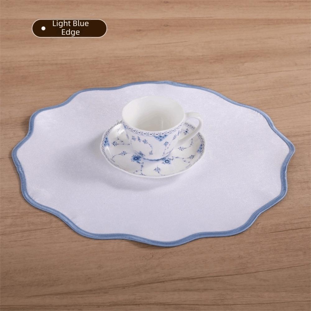 Double-Sided Linen Dining Mat Non-Slip Table Mats Exquisite Heat Insulation Pad  Kitchen