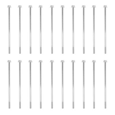 20Pcs Hex Flange Long Bolt Motor Generator Rotor Stator Screw Replacement Parts M6x155