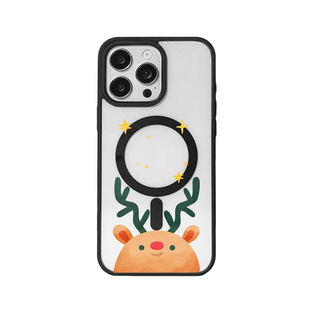 

For iPhone 14 Pro Max Christmas Series Magnetic Case EYCASE Pattern Print TPU + Acrylic Cover Compatible with MagSafe