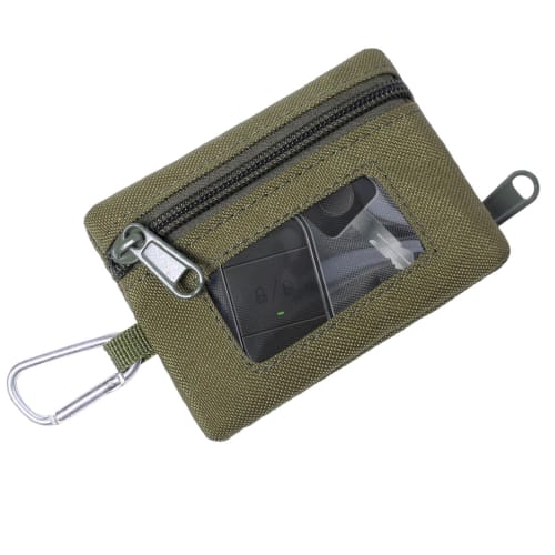 Tactical Molle Pouch Bag, Portable Storage Wallet with D-Ring Clip Attachment - Outdoor Organizer Gear Pouch, Key Card Case, Fanny Pack for Outdoor, R