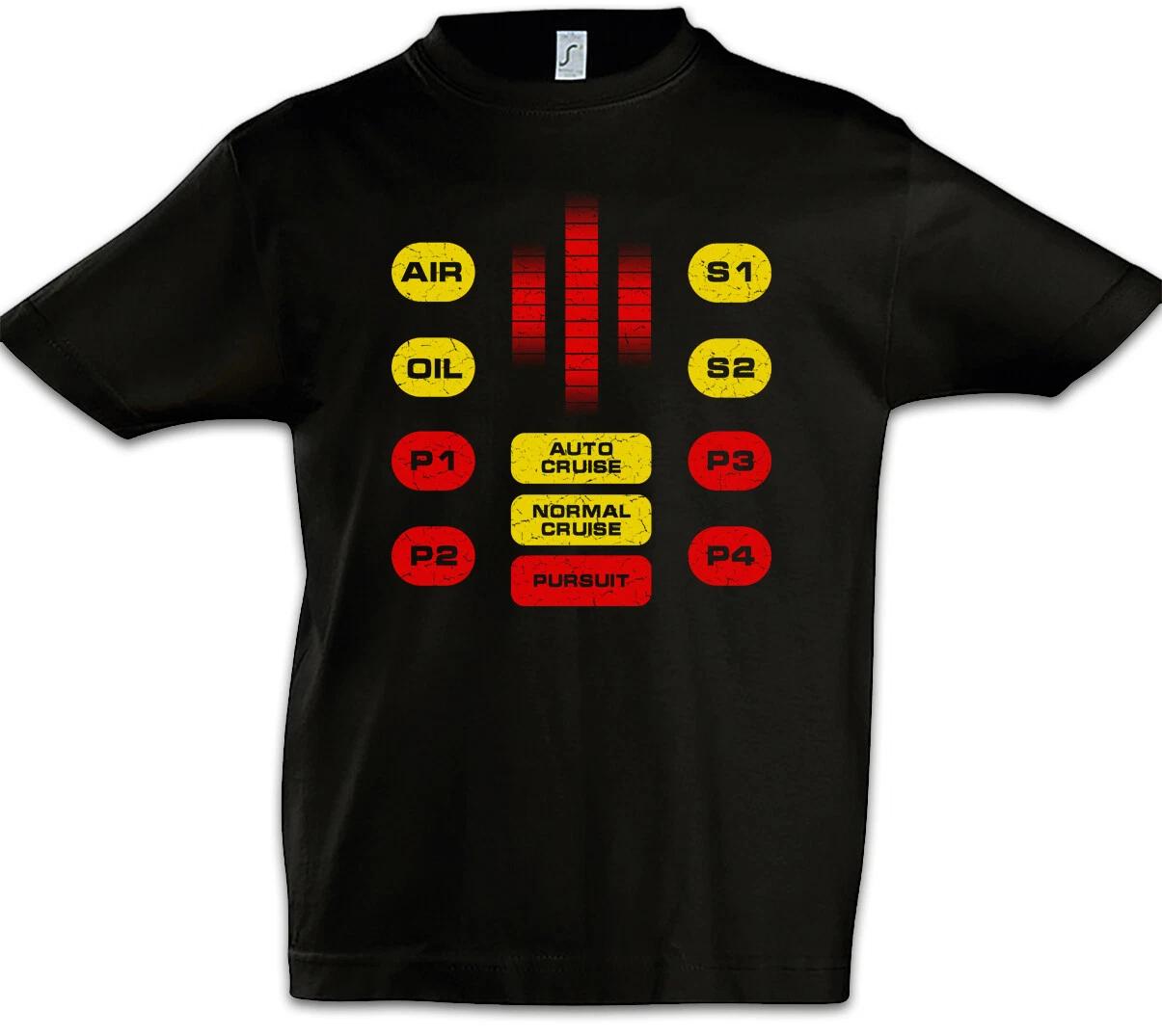 Kitt Voice Box Kids Boys T-Shirt Knight Auto Series Rider Car Cockpit Speedometer- 150
