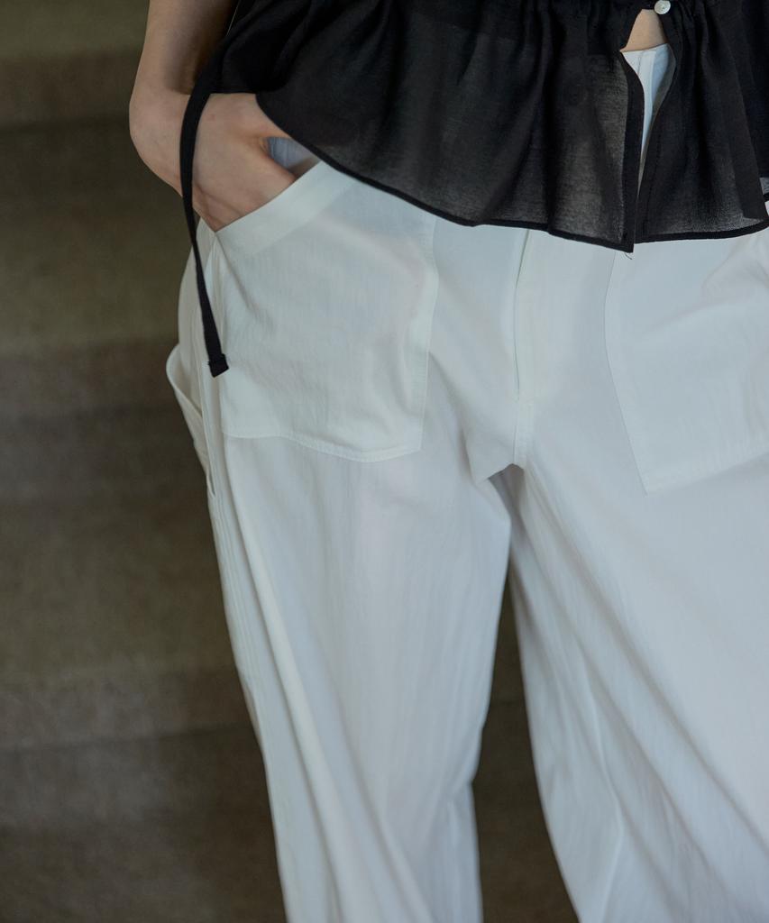Opeundoeoseutyudio Wide Cargo Pants Ivory