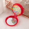 Small Size Hair Comb With Folding Mirror Traveling Portable Massage Folding Comb Women Girl Hair Brush With Mirror Styling Tools