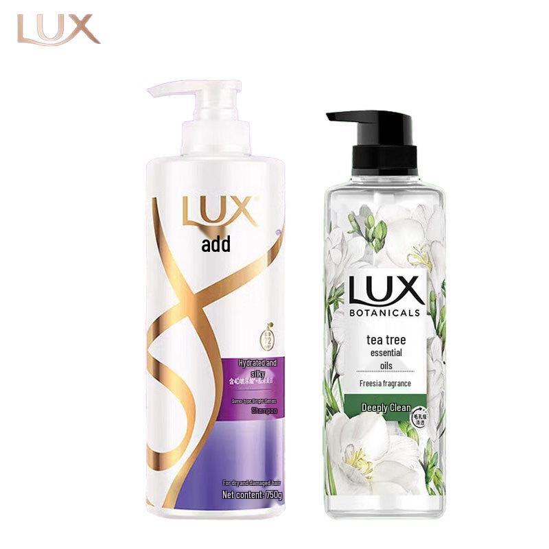 LUX Hydrating Smooth Shampoo & Freesia Body Wash Set