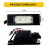 2pcs LED License Plate Light White For Nissan X-Trail T30 T31 Qashqai J10 J11 Primera P12 Pathfinder R51 Juke F15 Error Free