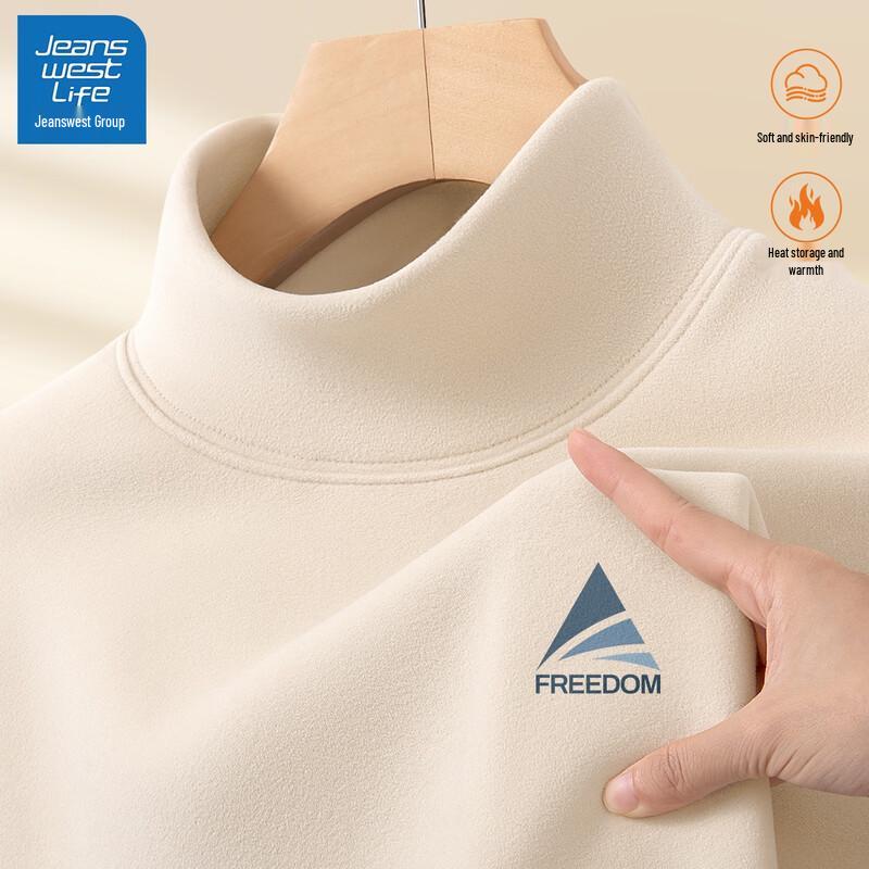 JEANSWEST LIFE Men's Thermal Fleece Lined Long Sleeve T-Shirt