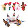 5PCS Christmas Finger Puppets Toys for Kids Elk Santa Claus Snowman Penguin Character Party Favors Finger Hands Party Toys