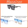 Lunettes de soleil carrées rétro unisexes avec protection UV400 pour les voyages en extérieur et la mode