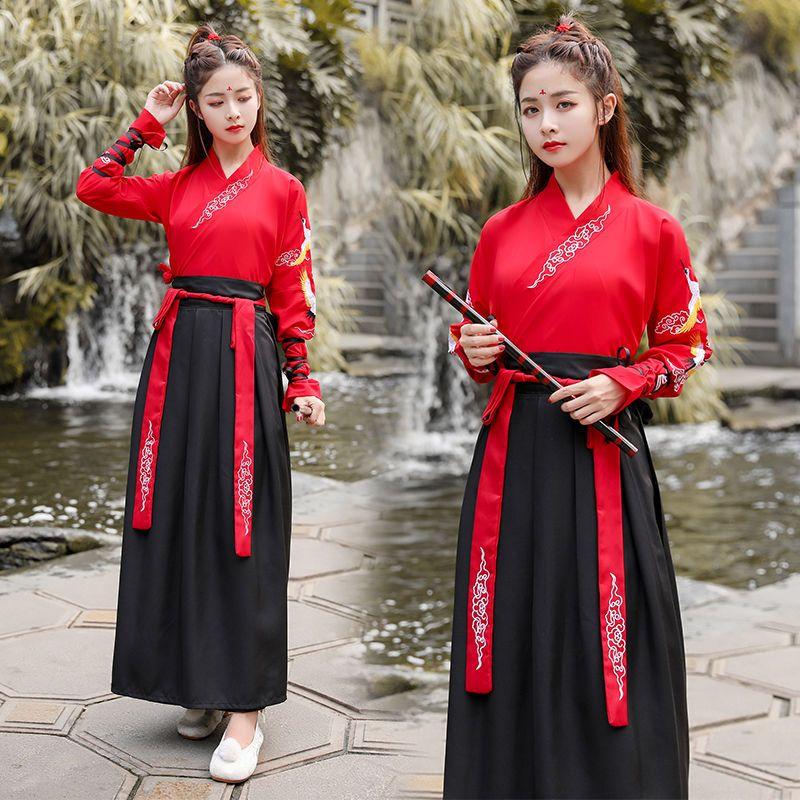 Herreklær Hanfu kampsportstil Ridderlig kjekk herredrakt