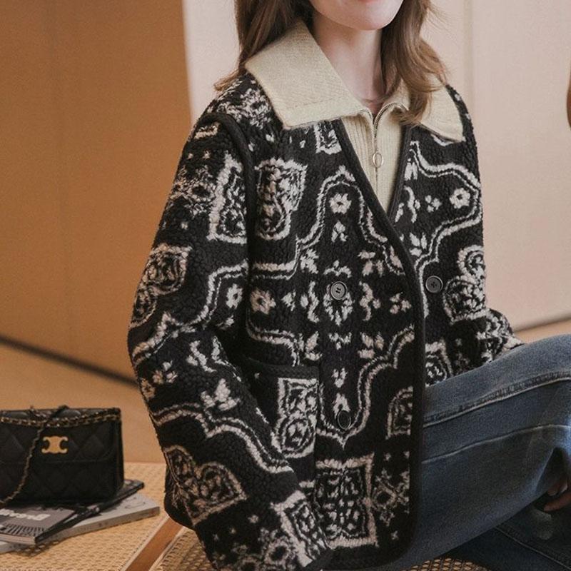Coat for Women Cotton Autumn Winter Thickened Casual Oversize Windbreaker Jacket