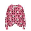 Damen Weihnachtspullover Niedlicher Lustiger Weihnachtspullover Herbst und Winter Langarm Strickpullover