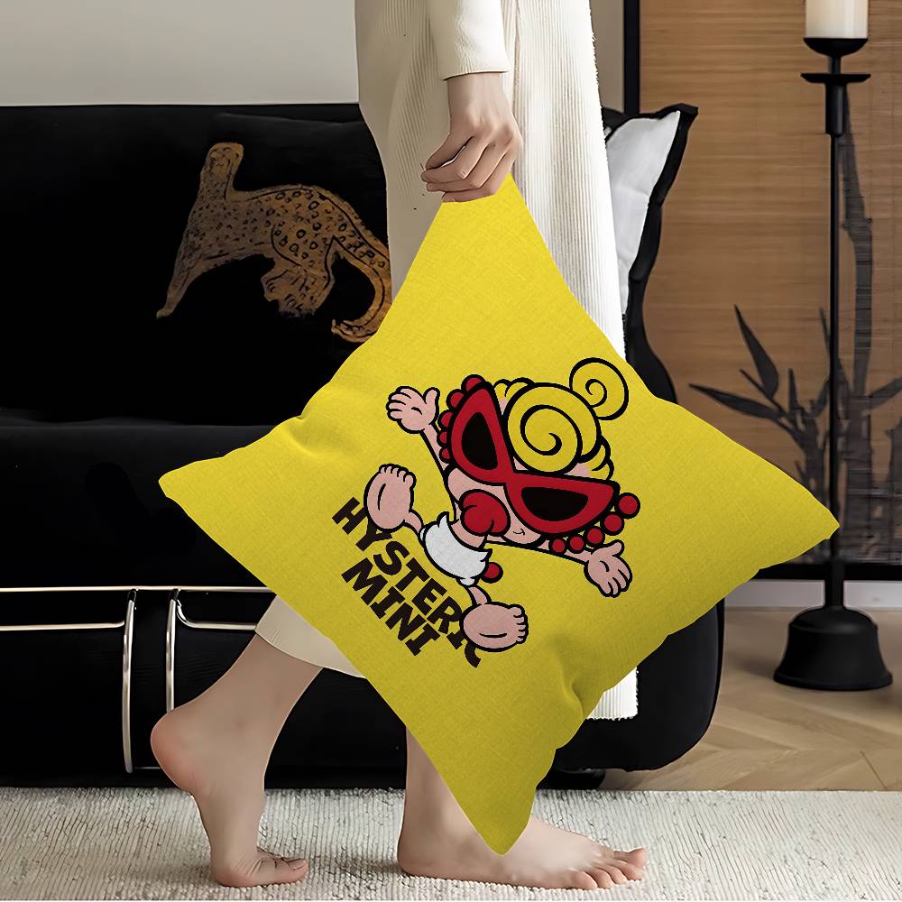 Japan brand H-Hysteric M-Mini logo Pillow Covers Cartoon Sofa Decorative Home Double-sided Printing Cute Cushion Cover