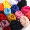 Elegant Chiffon Women Scarf Thin Soft Long Shawls and Wraps Solid Color Breathable Beach Sunscreen Hijab