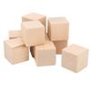 10Pcs Unfinished Wooden Blocks 4cm Smooth Durable Sturdy Uniform Size Small Wood Cubes for Crafts DIY Home Decor