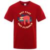 Cotton Not Fast Not Furious Sloth Cute Print Men Tee Shirts Breathable Cotton Tops Street Fashion T-shirt Women Casual Summer T Shirts