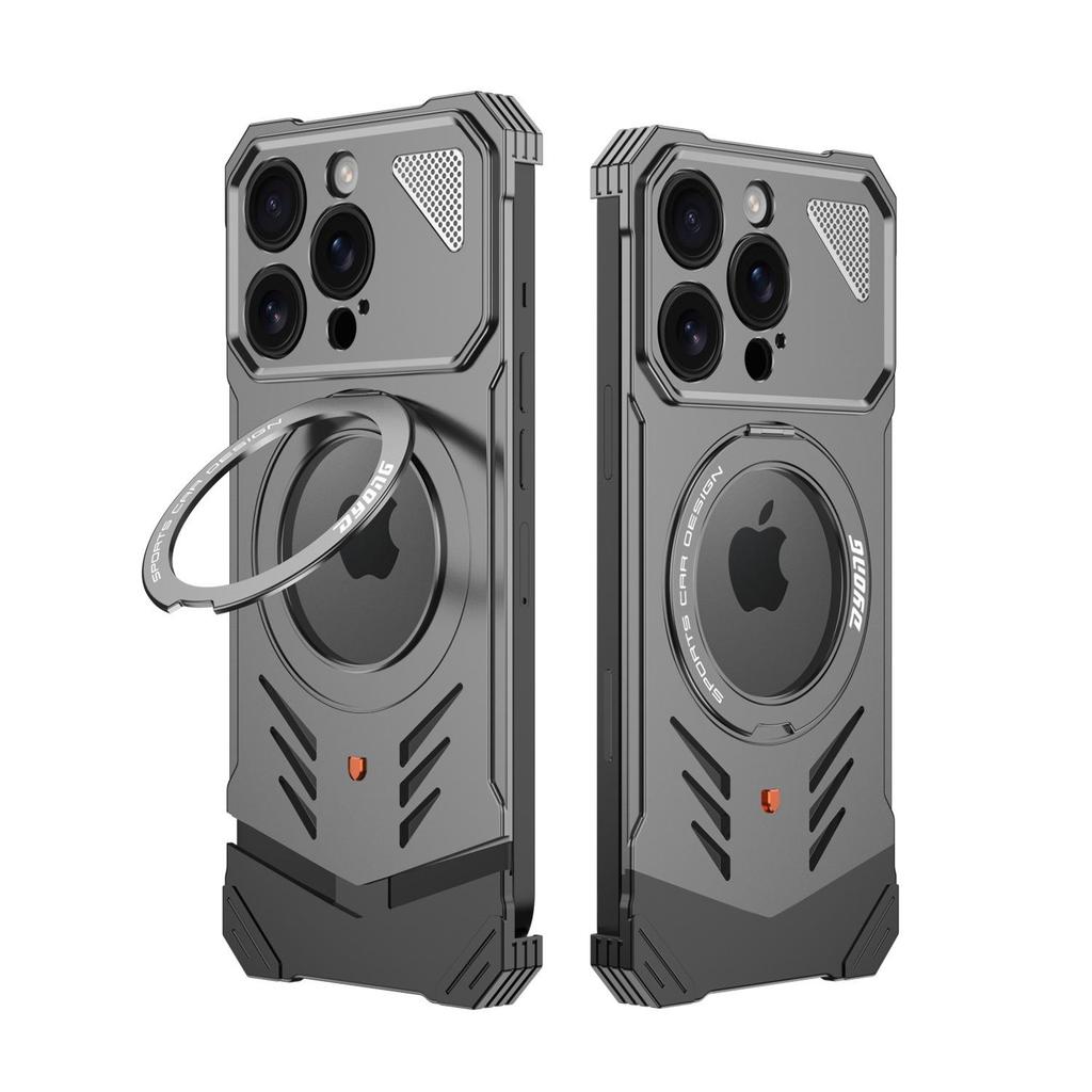 Borderless Metal Snap-Buckle Case for iPhone 17/16/15 Pro/Pro Max