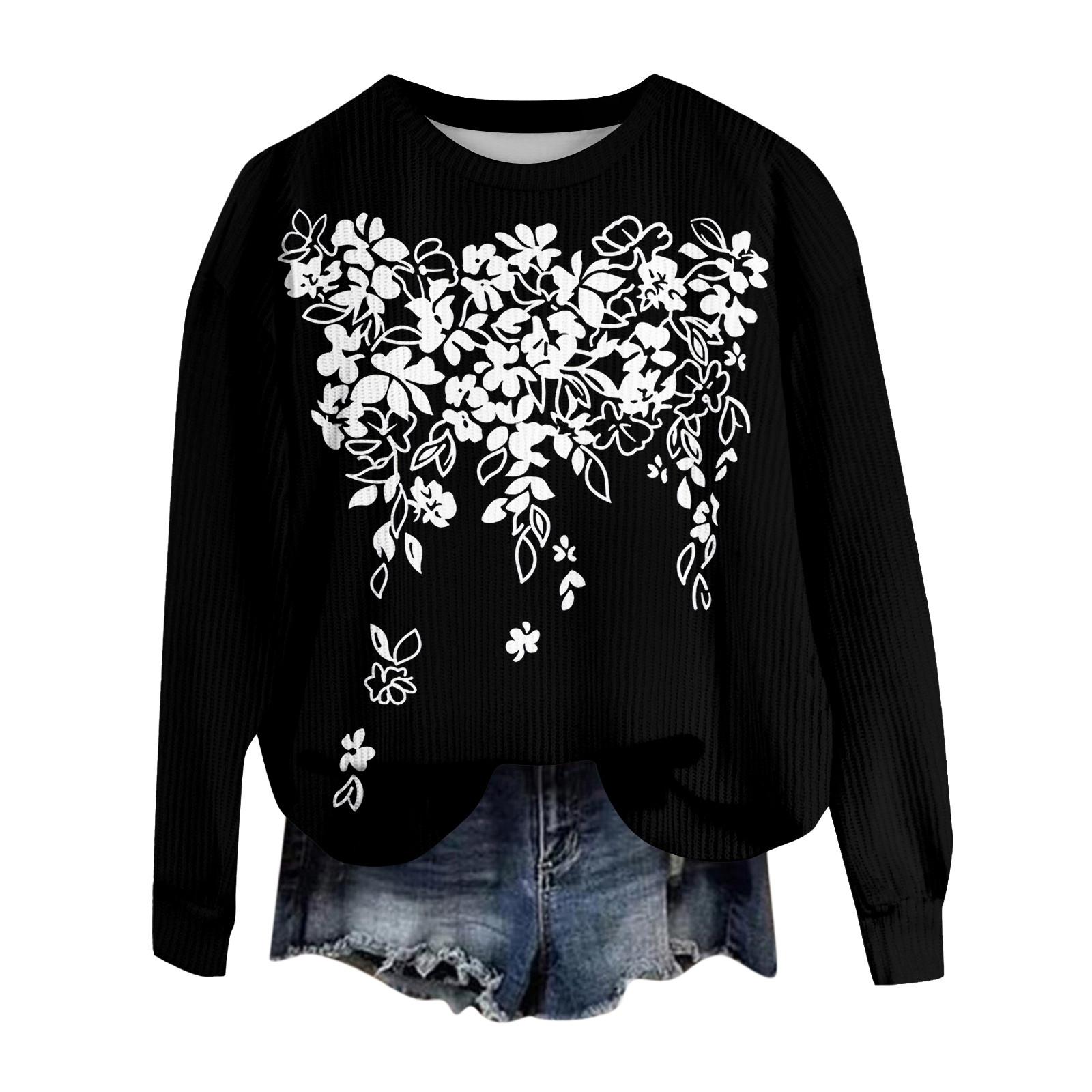 

Женский модный повседневный шерстяной трикотажный пуловер с длинным рукавом и круглым вырезом XXL чёрный