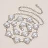 Women's High-end Waist Chain Sweet Pearl Love Waist Chain Exquisite and Elegant Rhinestone Sweet Metal Waist Chain