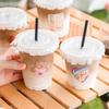 Huabeisen Disposable 360ML Milk Tea Coffee Cup Set