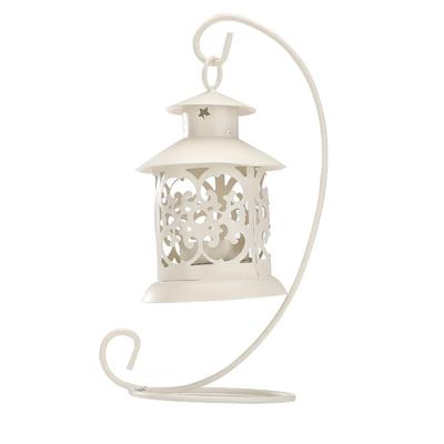 Exquisite Hollow Candle Holders Hangable Handicraft Wedding Hanging Candlestick Iron Art Star Candle Holders Garden