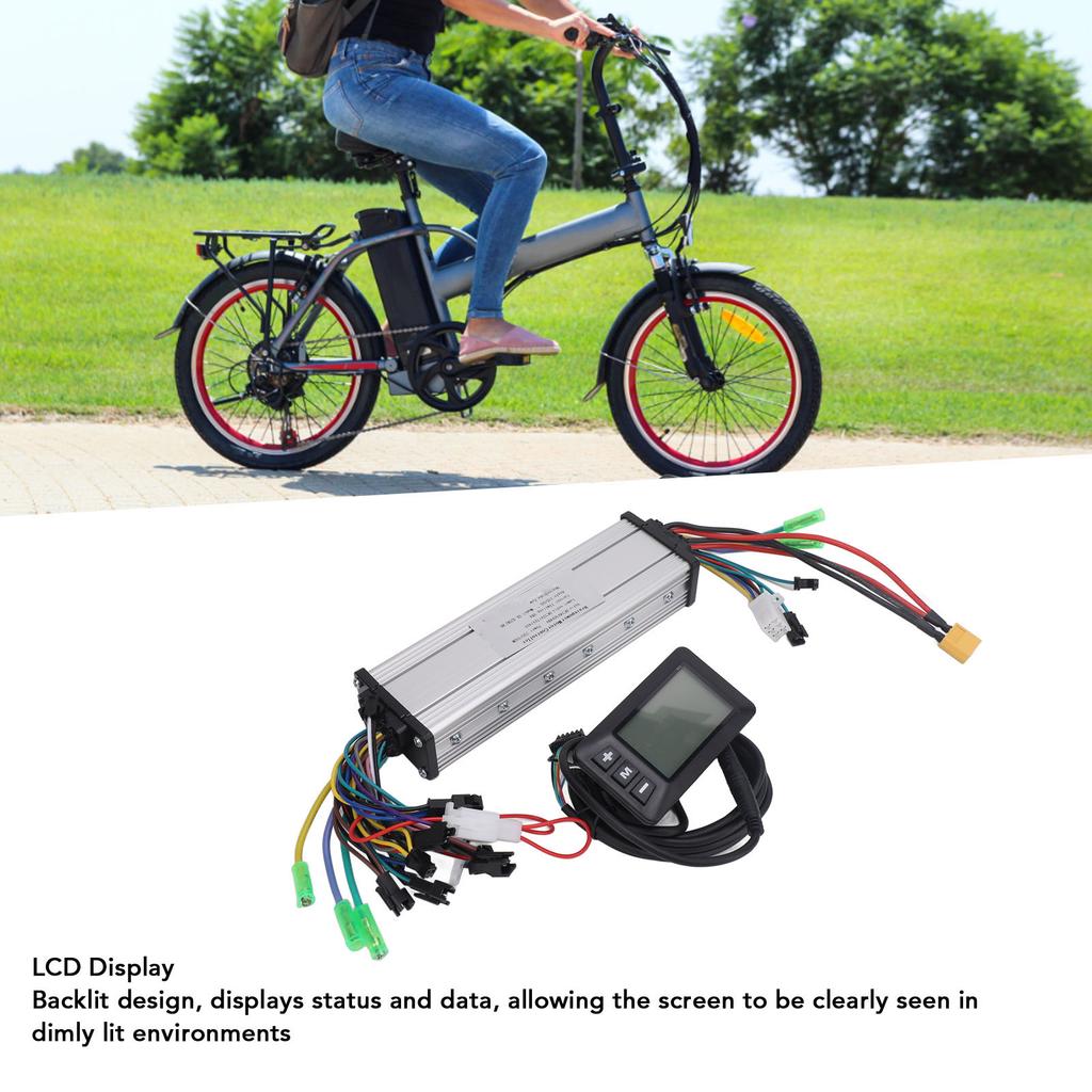 24V 36V 48V 250W 350W Brushless Motor Dual Drive Controller G51LCD Display Electric Bike Controller Kit for Modification